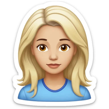 Chica con mechas de 45 años se llama Lourdes y es su santo sticker