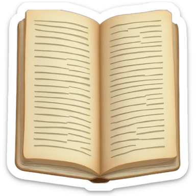 open book sticker
