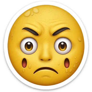 disgusted emoji sticker