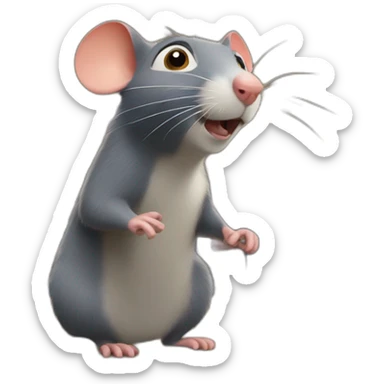 remy the rat from ratatouille sticker