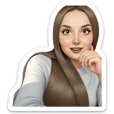 smiling girl in car interior sticker