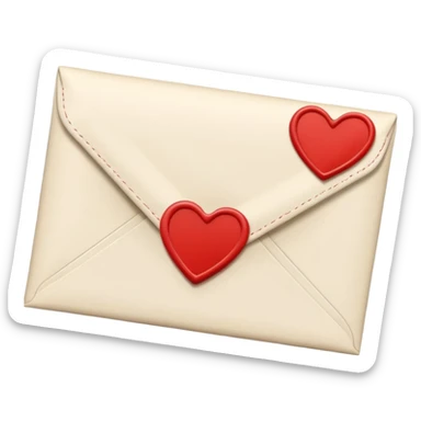 Love letter envelope sticker