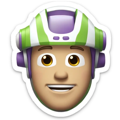 head shot of buzz lightyear sticker