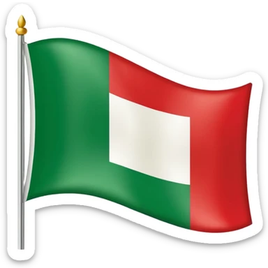 Italian flag with a rad spots and says happy new year  sticker