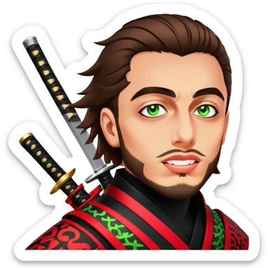 Daring Samurai sticker