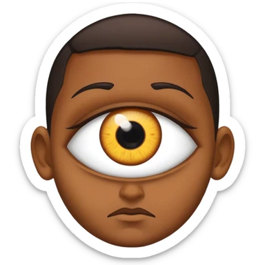 Eye inside gothic Bert sticker