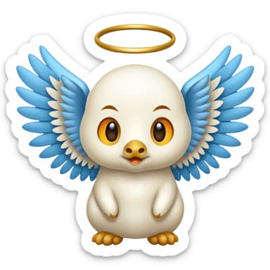 un animal ange de mongolie sticker