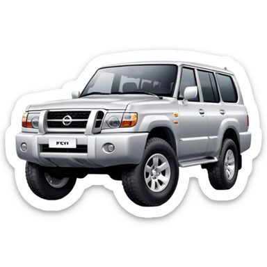 Nissan Patrol - Nissan (Model Year: 2022) (Iconic colour: Silver) sticker