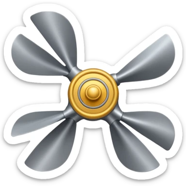 gray propeller sticker