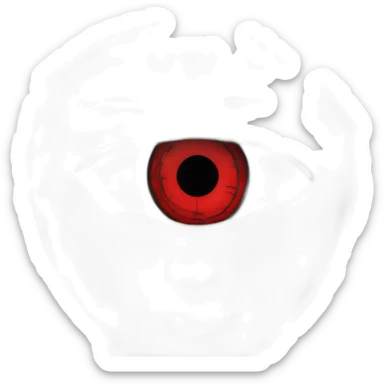 Le personnage Naruto avec le sharingan sticker