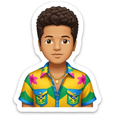 Bruno Mars in Brazil  sticker