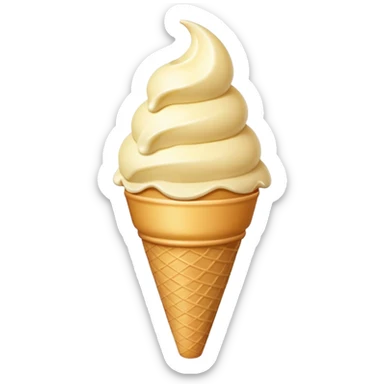 vanilla ice cream sticker