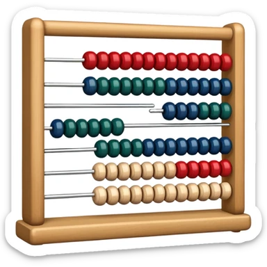 abacus design very different styles. sticker