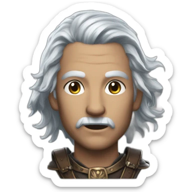 gale from baldur's gate III sticker