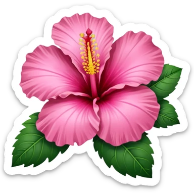 Pink Hibiscus  sticker