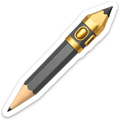 a pencil with swag  sticker