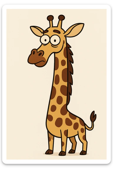 Giraffe sticker