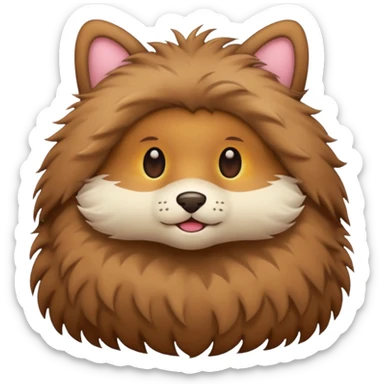 furry clothes sticker
