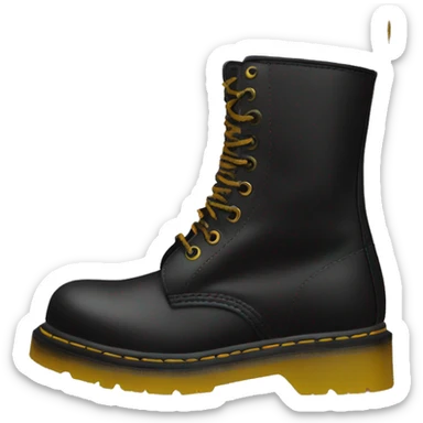 Dr Martens boot black sticker