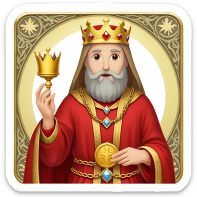 Tarot Card with the hierophant on it  sticker