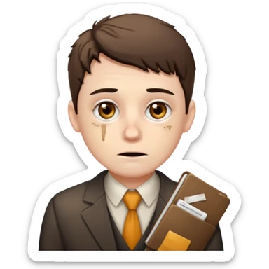 accountant covered in shit sticker