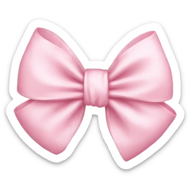 Light pink bow sticker