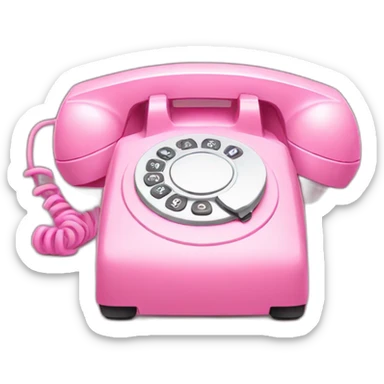 Pink phone sticker