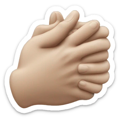 Hands rubbing together  sticker