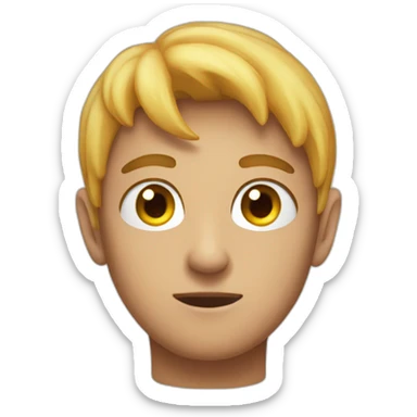 A mega eye roll emoji sticker