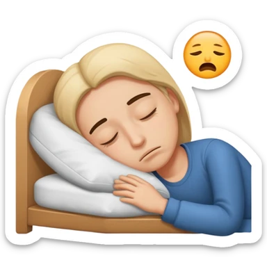 Sleepy Character zzz sticker