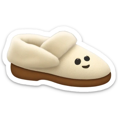 Cozy fall slippers  sticker