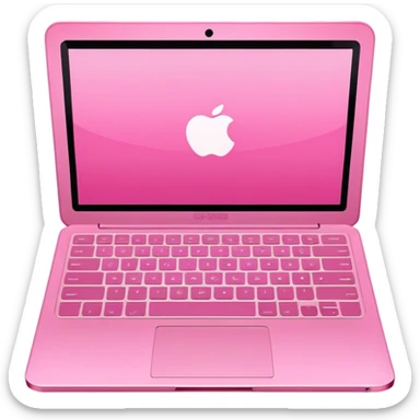 pink laptop sticker