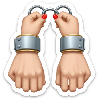 generate handcuffed hands sticker