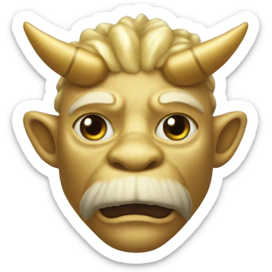 Moño dorado  sticker