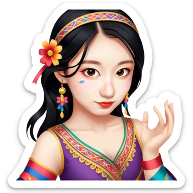 Traditional Dancer sticker