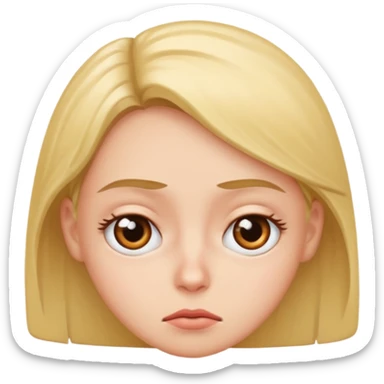 whatever eye roll  sticker