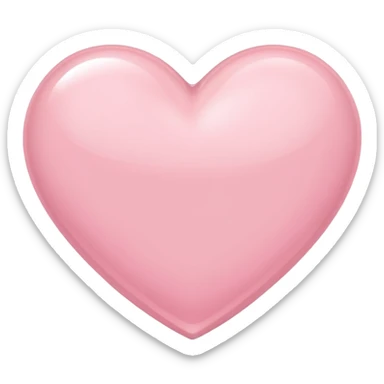 Light pink heart sticker
