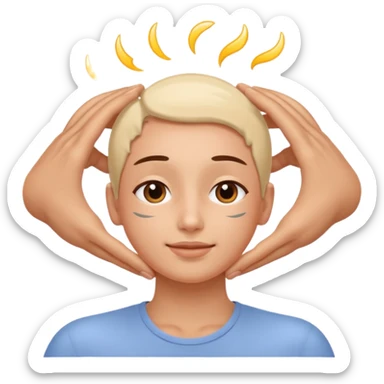 Head massage sticker