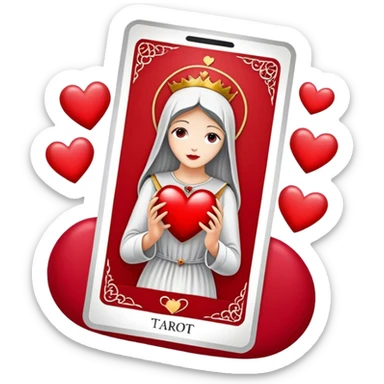 Valentine’s Day Tarot Card   sticker
