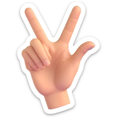 red rock n roll hand gesture emoji sticker