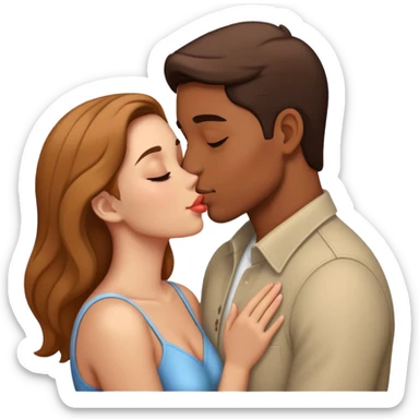 beautiful romantic kiss couple sticker