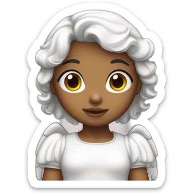 cute girl angel sticker