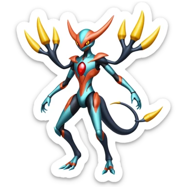 Futuristic Deoxys-Darkrai-Giratina-fusion (full body) sticker