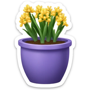 hyacinth pot sticker