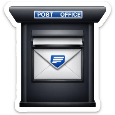 USPS post office sticker