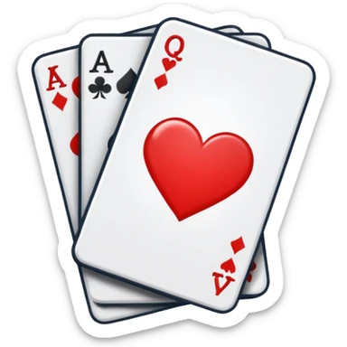 playing cards sticker
