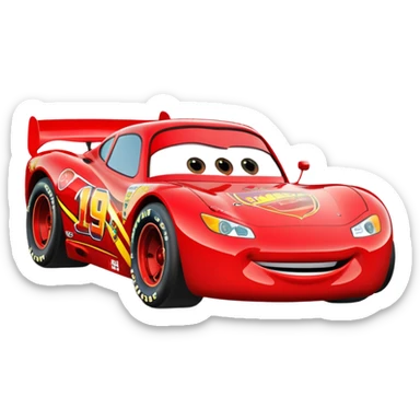 Lightning McQueen Disney franchise  sticker