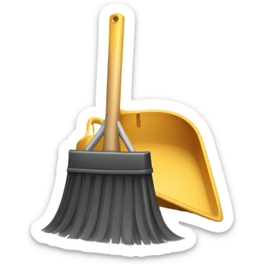 old Broom & Dust Pan sticker