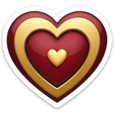 FSU heart gold and garnet  sticker