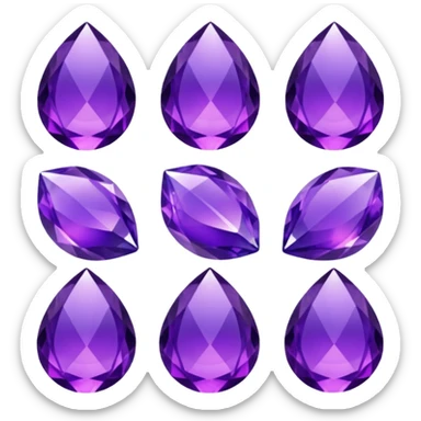 cristal violet sticker